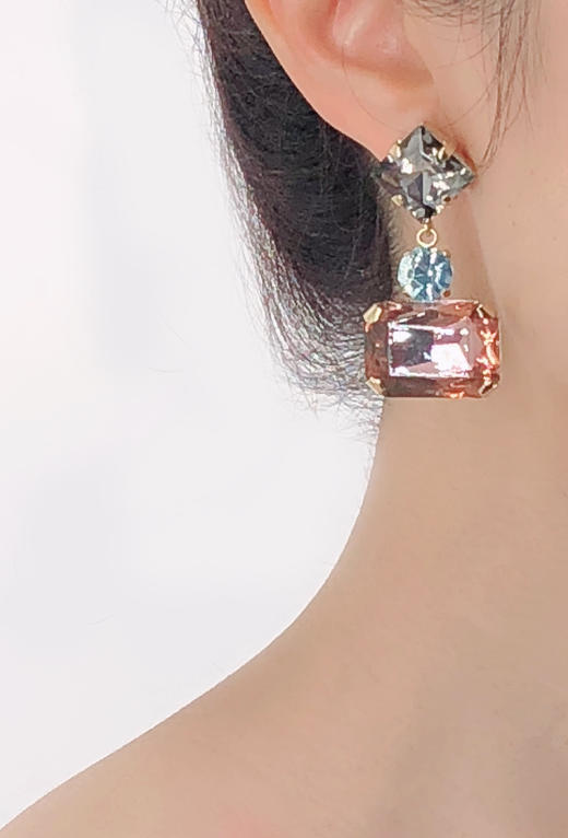 北京仓｜Erdem-Graphic-Pink 耳环［英国设计师］ 商品图8