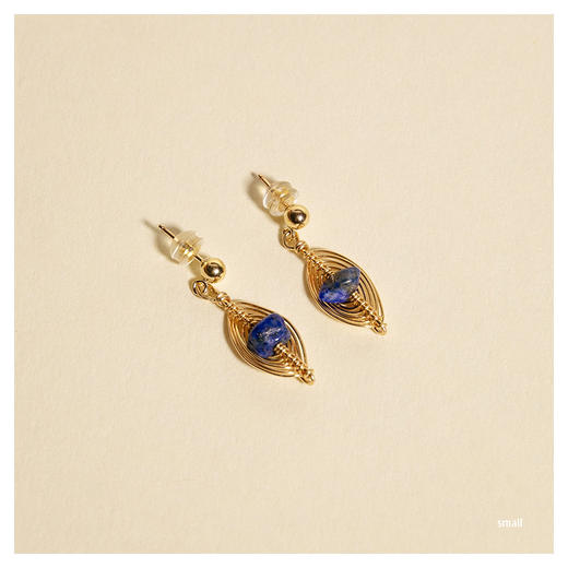 OKRA | Small Awaken Stone Earrings [定制耳环 4色可选] 商品图3