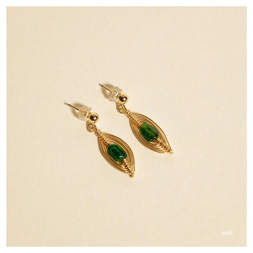 OKRA | Small Awaken Stone Earrings [定制耳环 4色可选] 商品图2