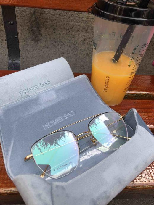 素颜神器！韩国一线大牌 纯钛+18k镀金光学镜架 男女款 商品图2