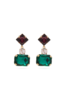 北京仓｜Erdem-Graphic-Emerald 耳环［英国设计师］ 商品缩略图1