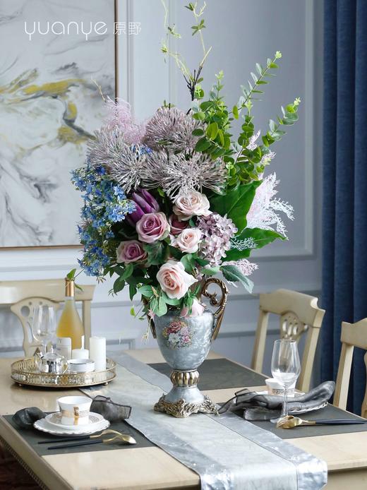 欧美式轻奢高端大气高品质仿真花高贵家居室中厅边柜玄关经典假花 商品图3