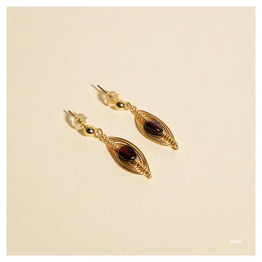 OKRA | Small Awaken Stone Earrings [定制耳环 4色可选] 商品图5