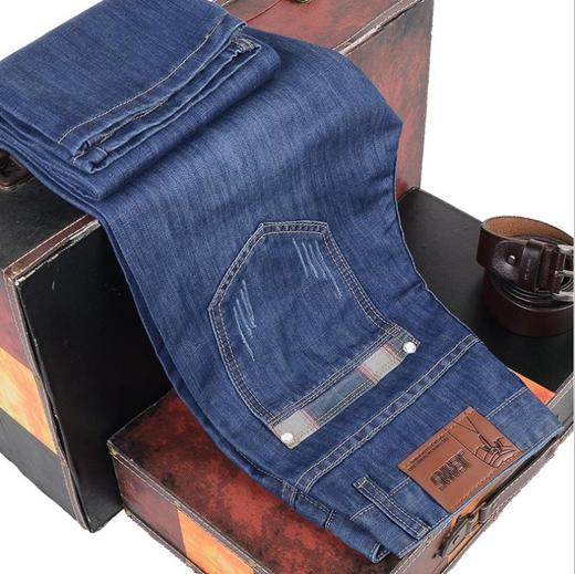 【休闲裤男】.夏季薄款男士牛仔裤男宽松直筒休闲男裤大码中年高腰长裤子春夏款 商品图3