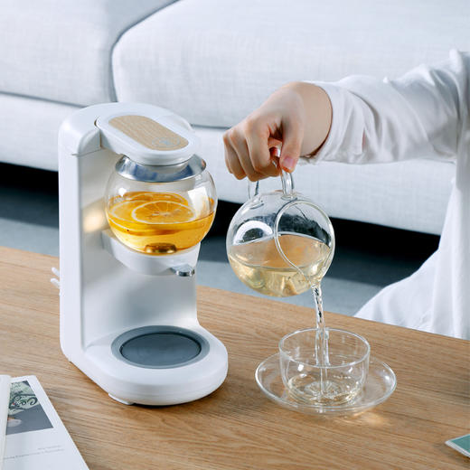 鸣盏 | 沙漏茶饮机 小型全自动加厚玻璃家用煮茶器MZ-1151 商品图2