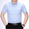 【服饰鞋包】夏季男装中年新款男士时尚丝光棉短袖衬衫纯色修身时尚 商品缩略图2
