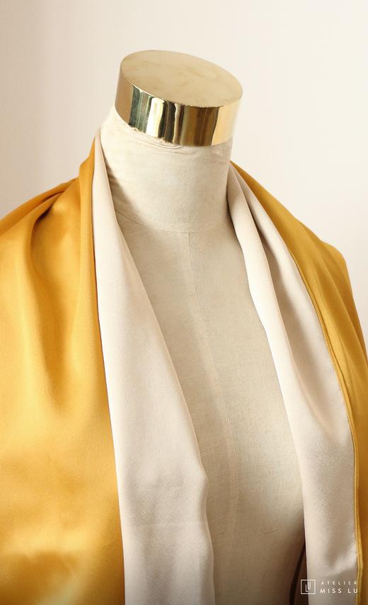 AtelierMissLu / Carrie-拼色两用披肩 商品图4