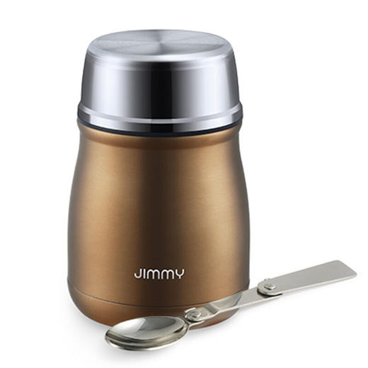 不锈钢真空焖烧罐BW-G4801 户外便携保温杯 茶色 商品图0