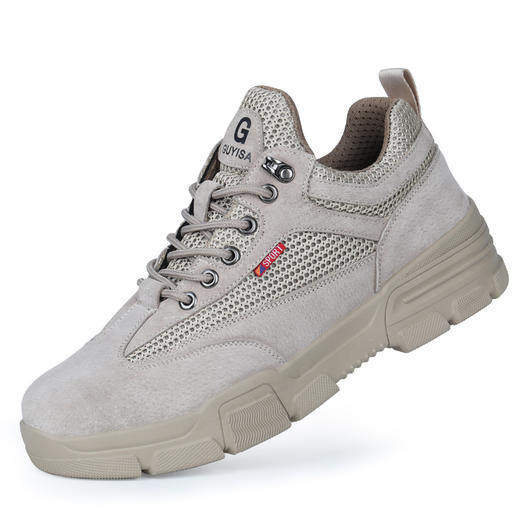 劳保鞋男透气钢包头防砸防刺耐磨橡胶大底舒适防臭安全工作鞋 商品图1