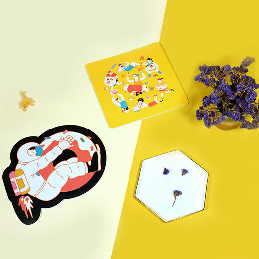 吃喝玩乐系列 轻薄防水鼠标垫 商品图0