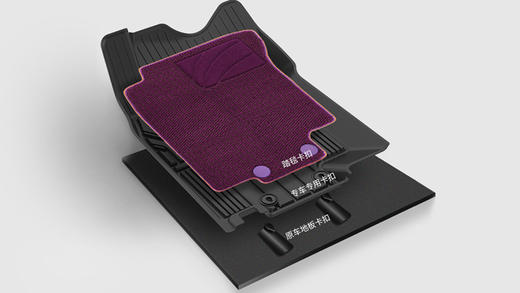 TPE立体隐形脚垫/途乐Y62专用款 商品图1