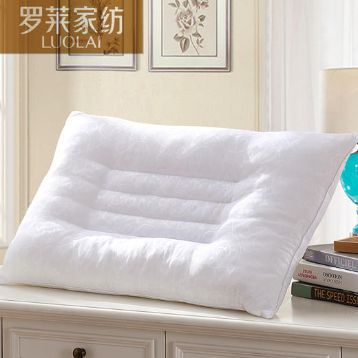 罗莱家纺  决明子荠麦舒睡枕 纯棉面料 优质纤维 固定枕芯  73*47cm 白色 商品图7