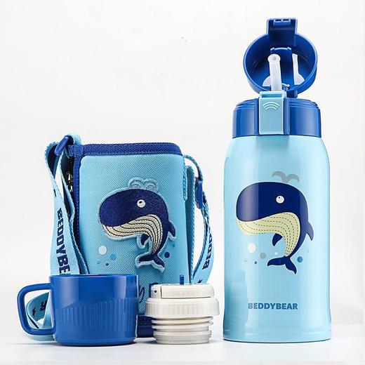 【3D浮雕款】包邮！官方防伪 杯具熊升级款复古浮雕款儿童保温杯 600ml 商品图9