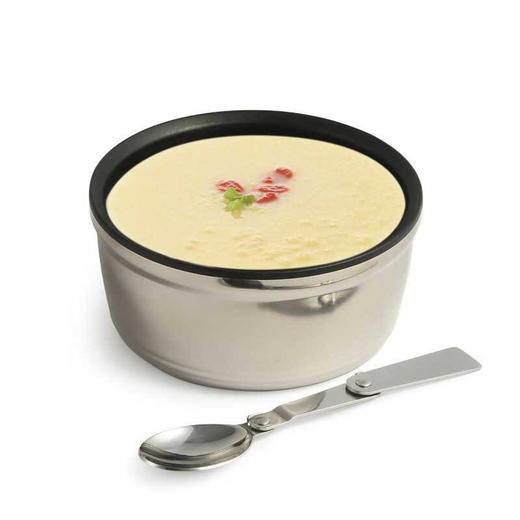 不锈钢真空焖烧罐BW-G4801 户外便携保温杯 茶色 商品图1