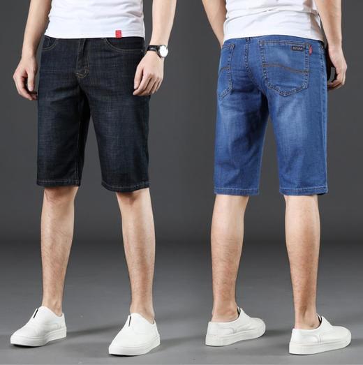 【服饰鞋包】.夏季男士牛仔短裤五分裤韩版修身弹力纯棉牛仔裤男学生中裤 商品图0