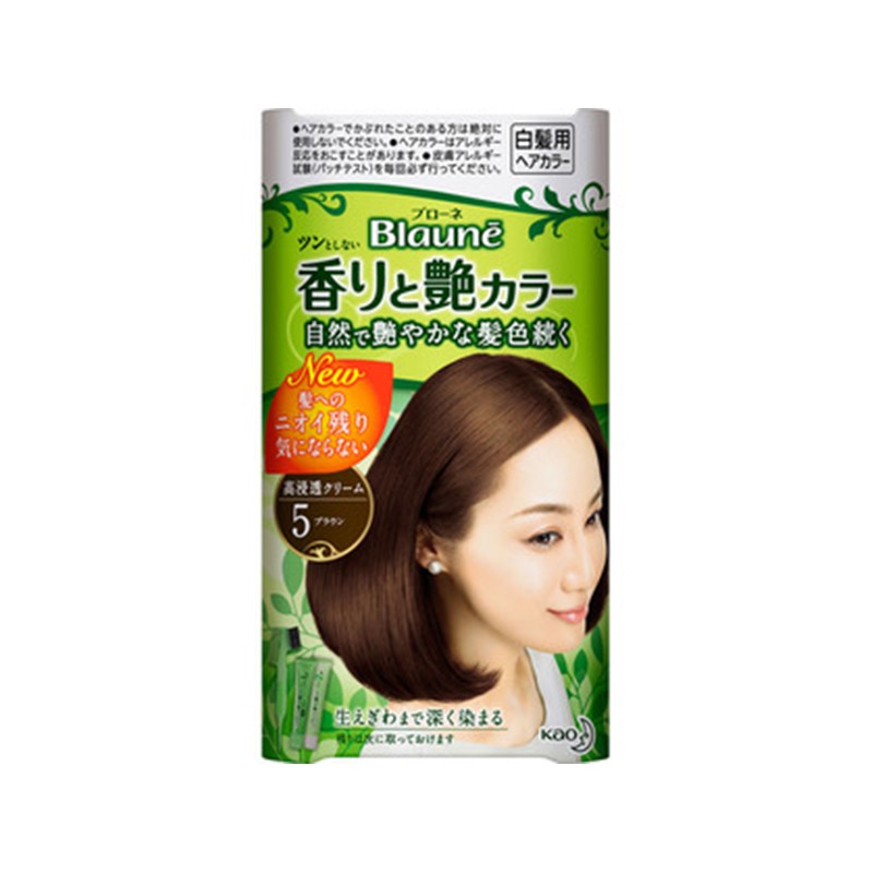 KAO/花王 BLAUNE染发剂5号深棕色二件套 80G保税JPY带授权招加盟代理