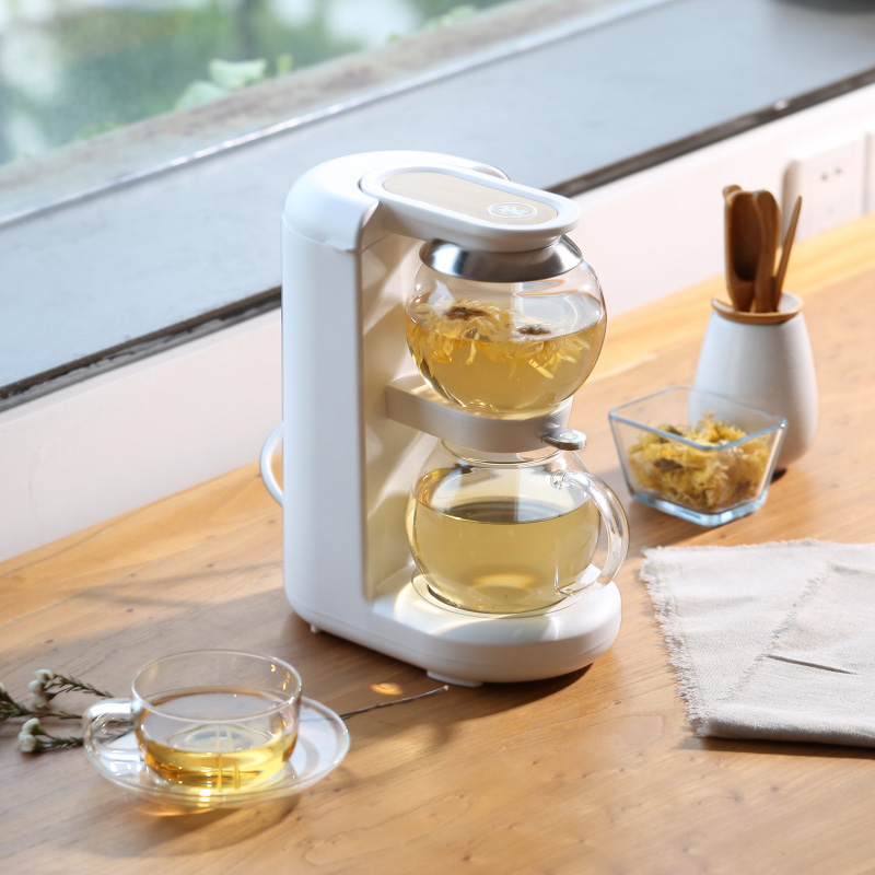 【一方喜物】茶渣分离 鸣盏沙漏茶饮机 小型全自动加厚玻璃家用煮茶器MZ-1151