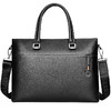 七匹狼 男士公文包 商务男包头层牛皮男士手提包单肩斜挎包 笔记本电脑包 1A4974155-01 黑色 商品缩略图1