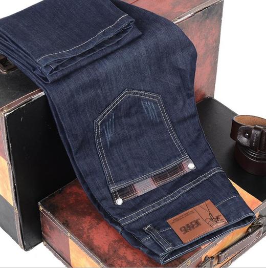 【休闲裤男】.夏季薄款男士牛仔裤男宽松直筒休闲男裤大码中年高腰长裤子春夏款 商品图4