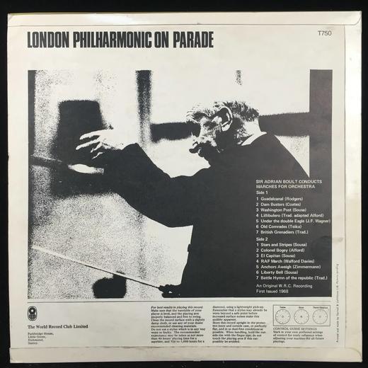 LP黑胶唱片 伦敦爱乐乐团游行乐集 阿德里安·鲍尔特指挥 商品图1