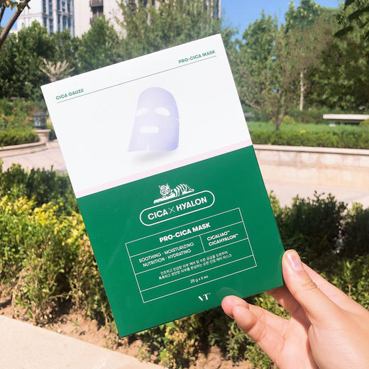 韩国vt老虎积双倍雪草面膜贴 补水控油痘收毛孔提亮保湿 6片