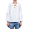 MICHAEL KORS  女士白色混纺钟型袖上衣MH74LDD56J 商品缩略图0