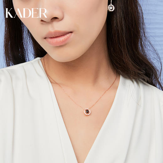 KADER精品摩尔斯密码项链纯银 商品图0