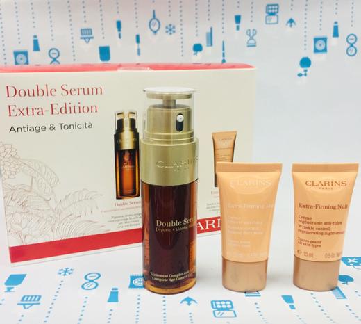 CLARINS娇韵诗黄金双管双萃精华套装（377828） 商品图0