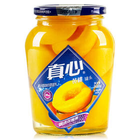 真心 黄桃罐头 880g/罐