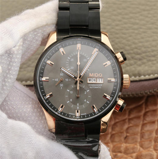 美度指挥官计时系列，搭载ETA7750多功能机芯，集星期，日历，计时功能。316精钢打造完美表身表带，蓝宝石镜面永不刮花，正品一比一复刻，尺寸44x14.5mm 商品图0