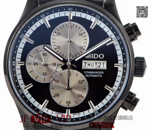 美度指挥官计时系列，搭载ETA7750多功能机芯，集星期，日历，计时功能。316精钢打造完美表身表带，蓝宝石镜面永不刮花，正品一比一复刻，尺寸44x14.5mm 商品图6