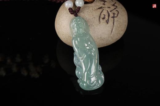 天然翡翠【观音】吊坠 配精美编织挂绳 商品图2