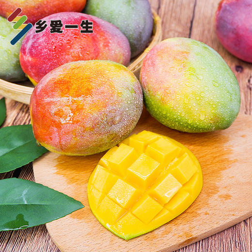 四川攀枝花圣心芒果细腻爽滑鲜嫩多汁皮薄肉厚5斤装包邮