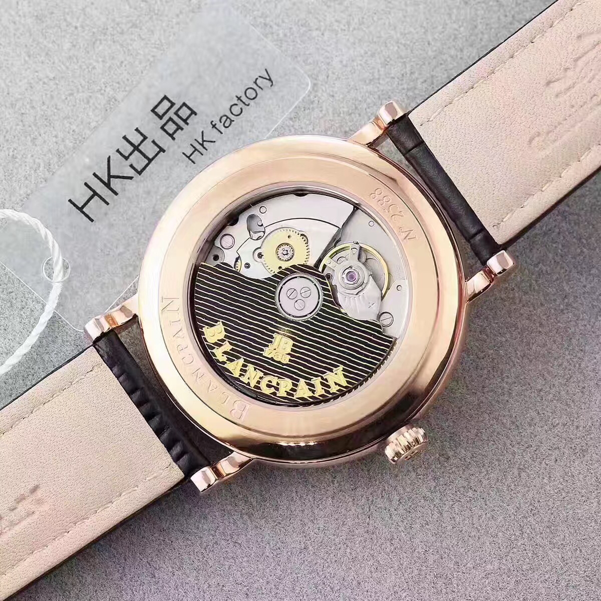 hk厂新品宝珀经典系列6615b361255b腕表机械男表内置进口80mm超薄机芯