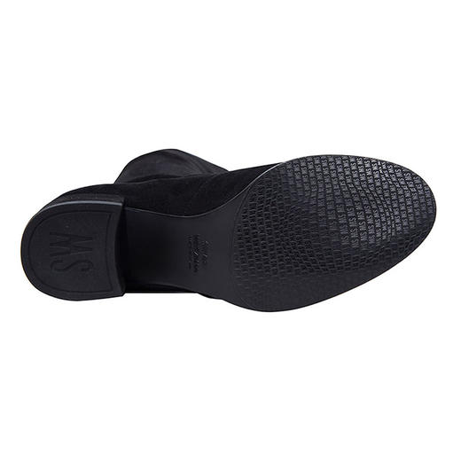 Stuart Weitzman 斯图尔特韦茨曼 女士明星同款麂皮绒过膝靴黑色TIELAND 商品图5