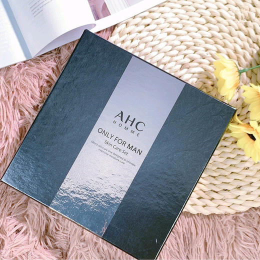 现货▲韩国 AHC男士水乳洗面奶三件套装 全套护理祛痘深层清洁控油补水保湿 商品图2
