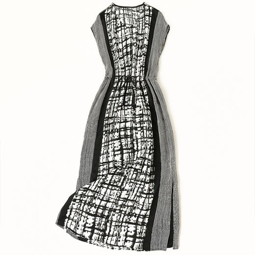 WLZD-1815303新款气质印花短袖舒适真丝连衣裙 TZW 商品图4