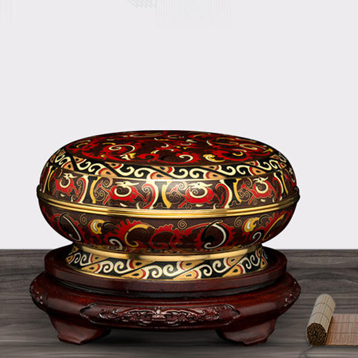 景泰蓝捧盒钱美华1814cm