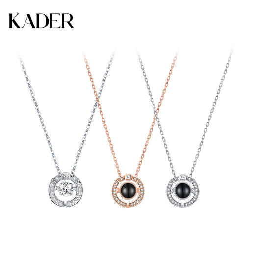 KADER精品摩尔斯密码项链纯银 商品图3