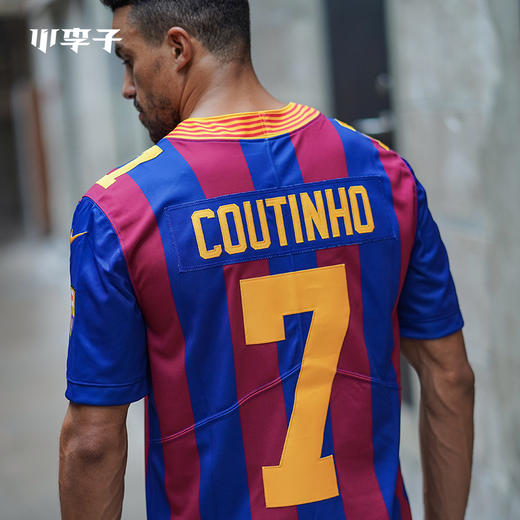 Nike耐克巴萨库蒂尼奥复古潮流球衣男AV8374-456 商品图2