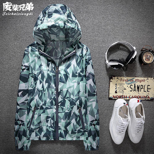 抖音同款防晒衣服春夏季男士薄款学生休闲外套青年夹克中年上衣男 商品图9
