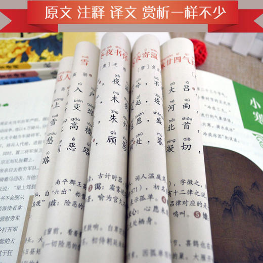 一天一首古诗词 藏在二十四节气里的古诗词 小学生古诗词原文原诗注释解读鉴赏（4册） 商品图4