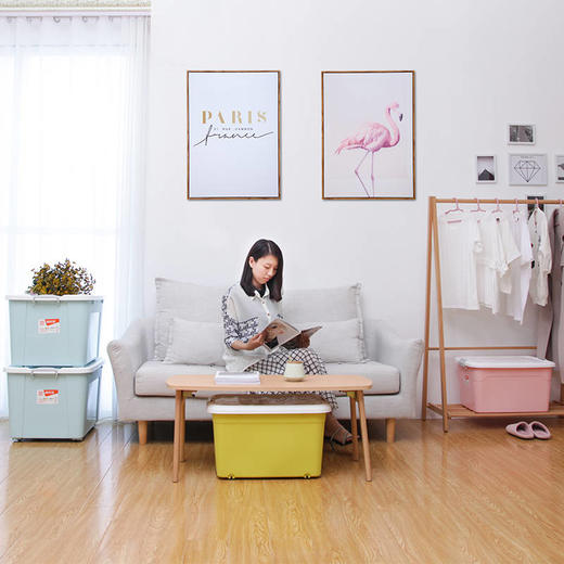 特大号收纳箱塑料收纳盒衣服书籍整理箱周转箱 商品图6