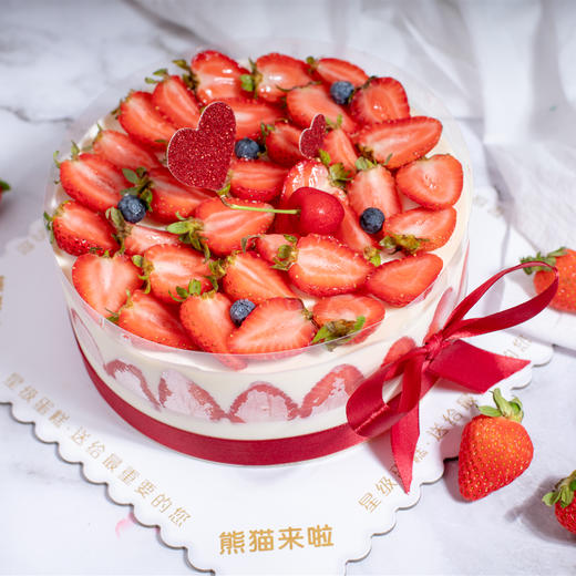草莓优格-鲜果奶油蛋糕 商品图0