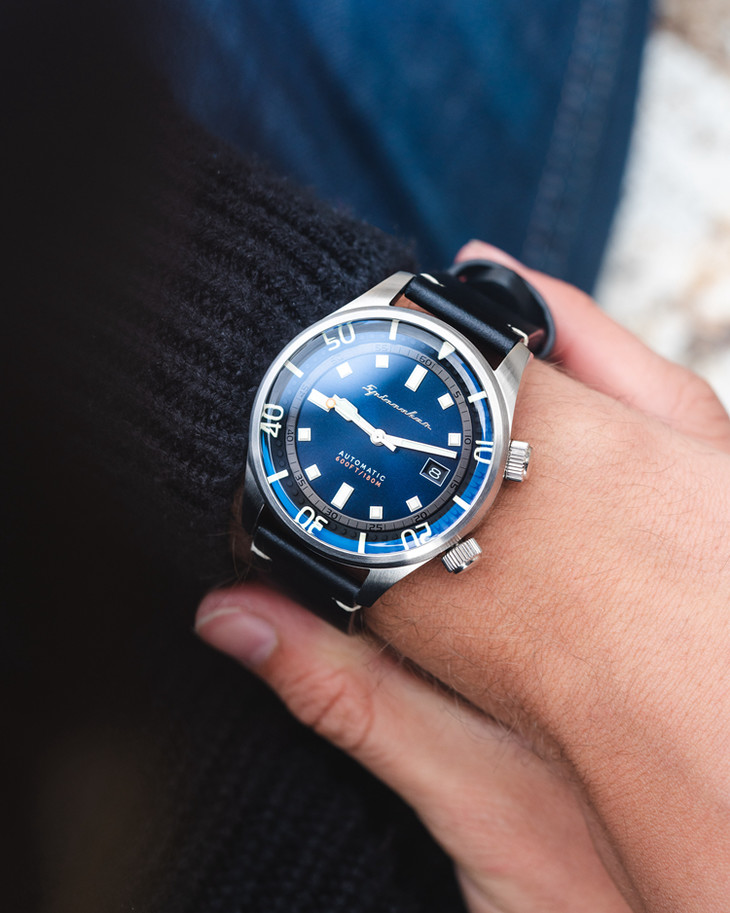 英国spinnaker复古潜水机械表bradner系列