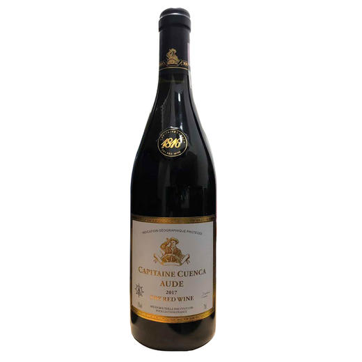 法国原瓶进口昆卡船长干红葡萄酒750ml瓶