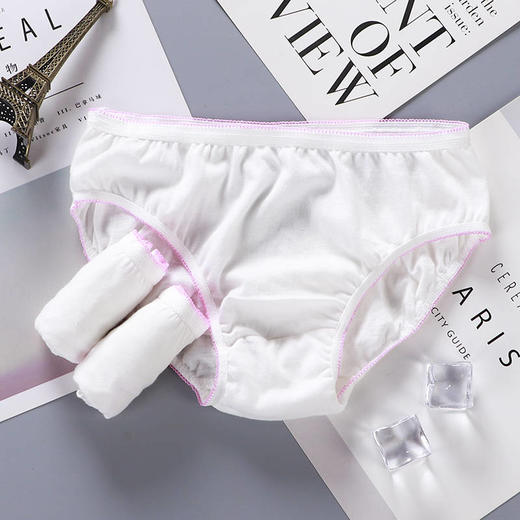 10条装纯棉一次性内裤女孕产妇产后月子用品旅行全棉非纸免洗短裤 商品图2