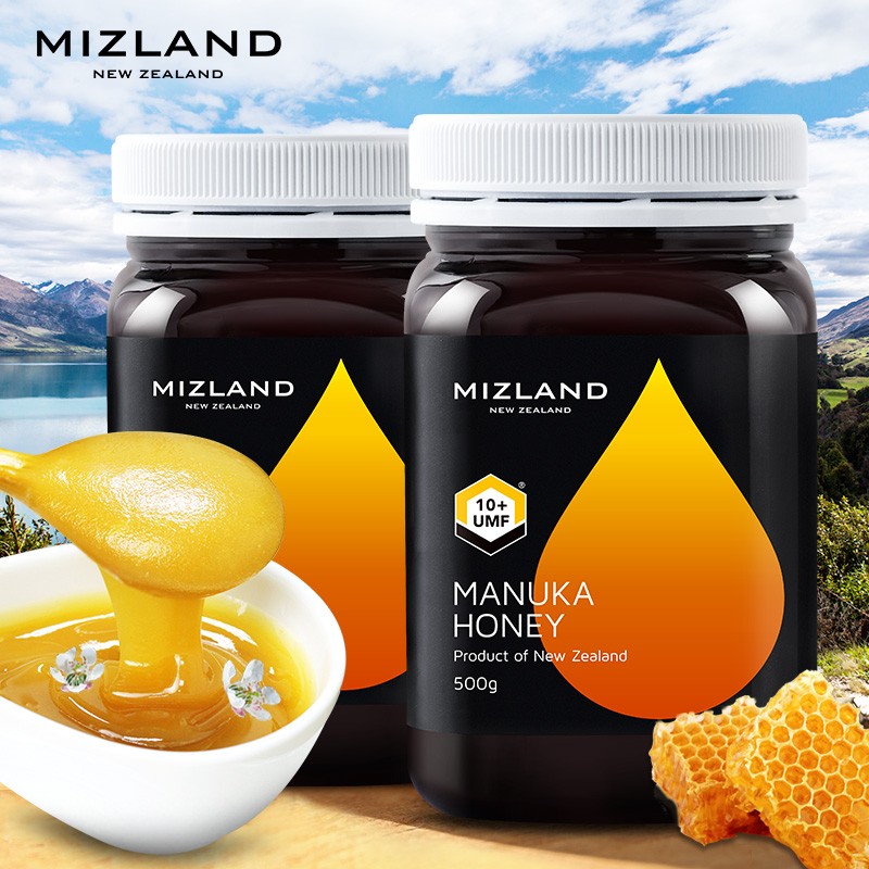 MIZLAND/蜜滋兰 麦卢卡花蜂蜜10+ 500G*2礼盒装   有票JPY带授权招加盟代理