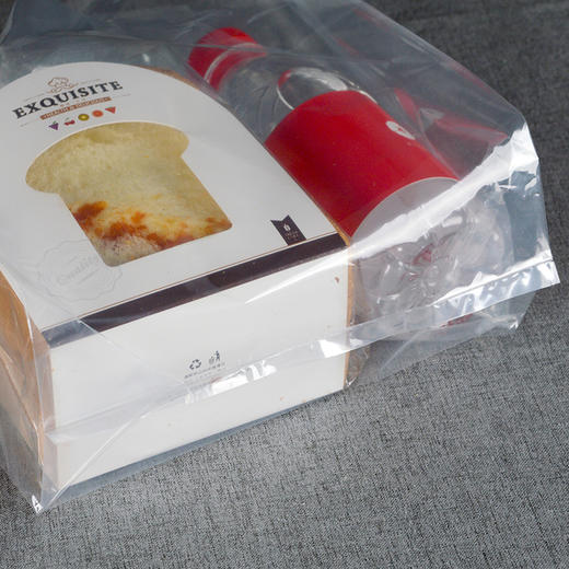 喇叭花烘焙包装加厚甜品蛋糕手提打包袋食品塑料吐司面包袋100个 商品图3