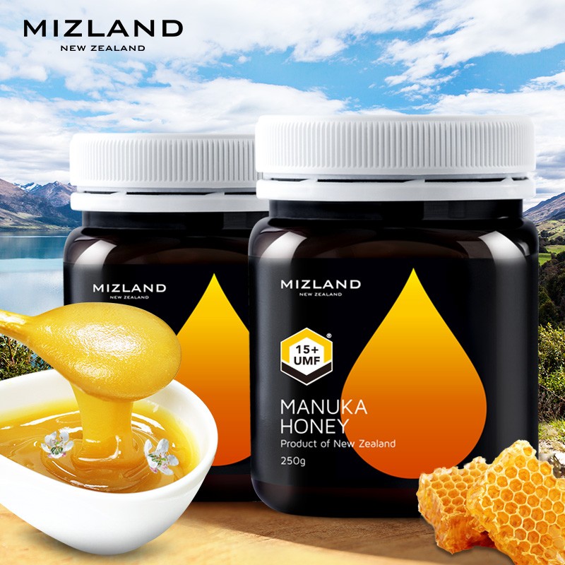 MIZLAND/蜜滋兰 麦卢卡花蜂蜜15+ 250G*2礼盒装JPY带授权招加盟代理